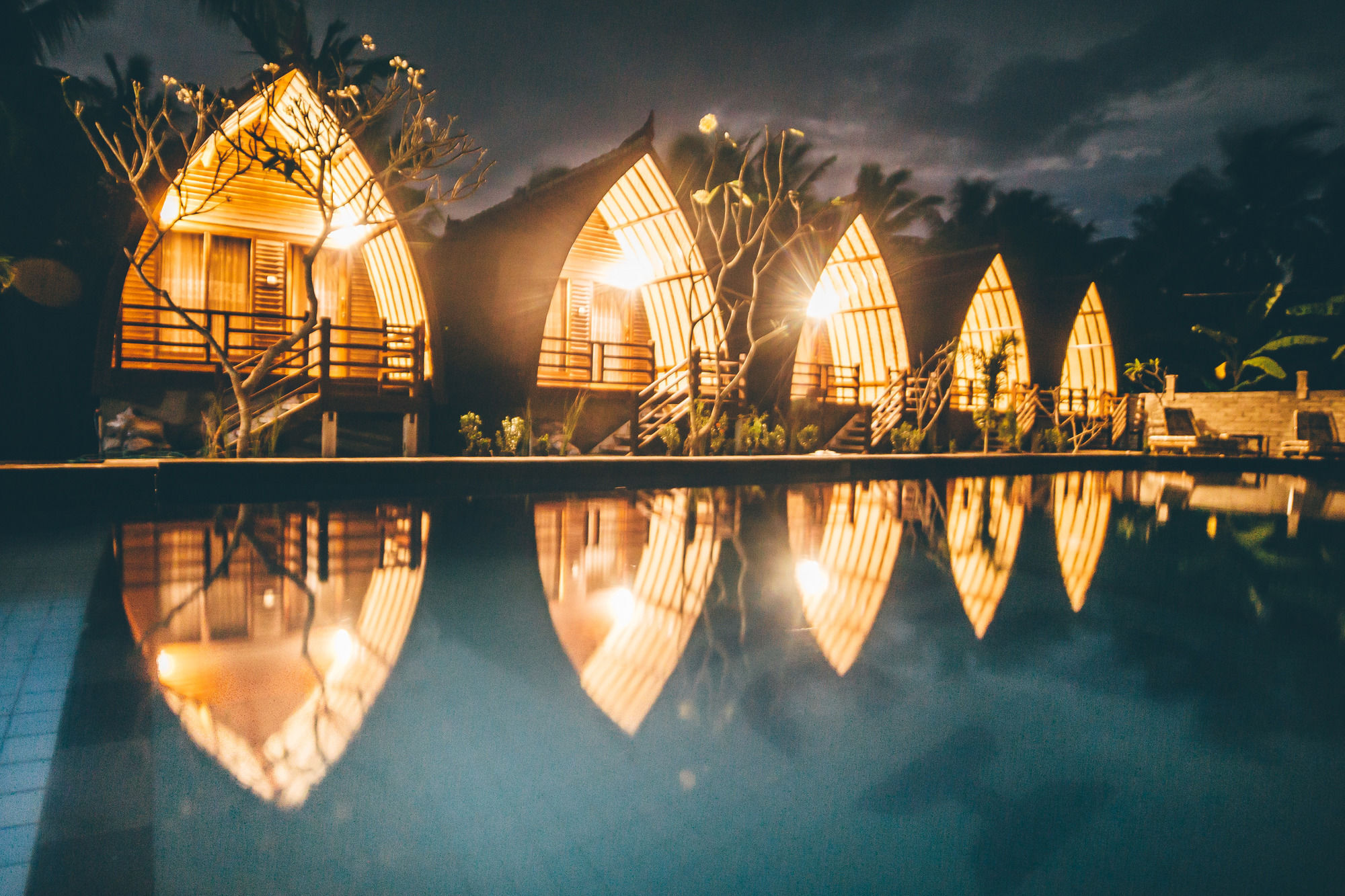Island Beach Bungalow Гили Траванган Экстерьер фото