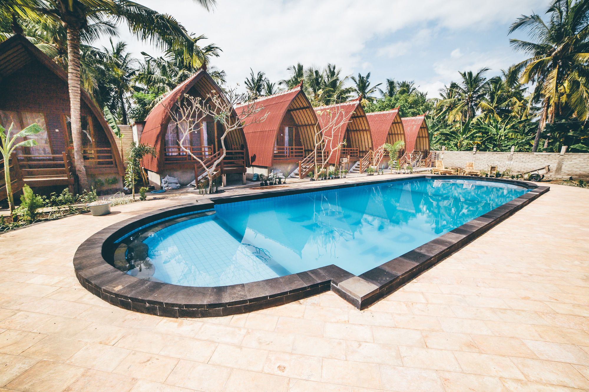 Island Beach Bungalow Гили Траванган Экстерьер фото